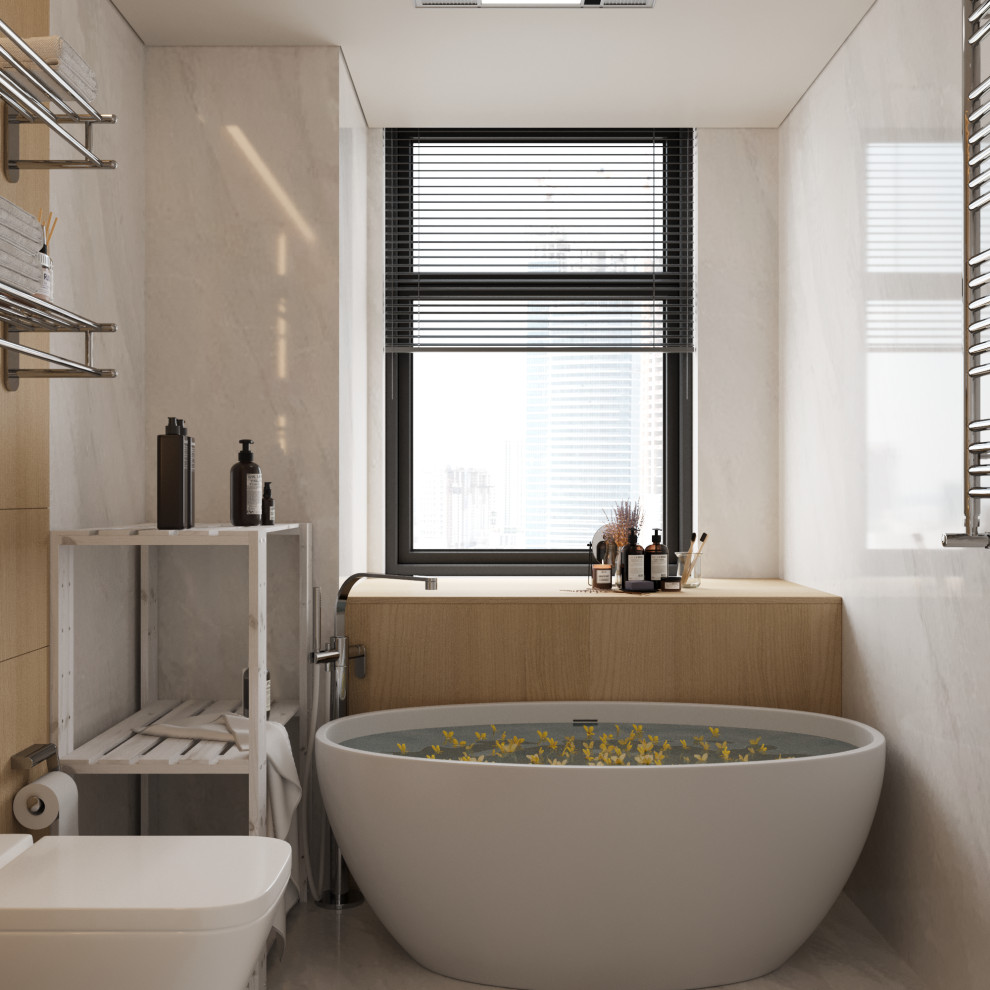 Стеллаж деревянный  БОР 1 в ванной