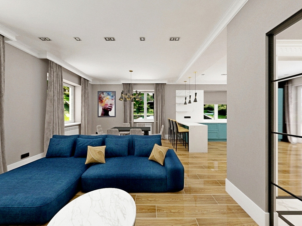 Атмосферный дизайн квартиры в самом сердце города 125 кв.м.