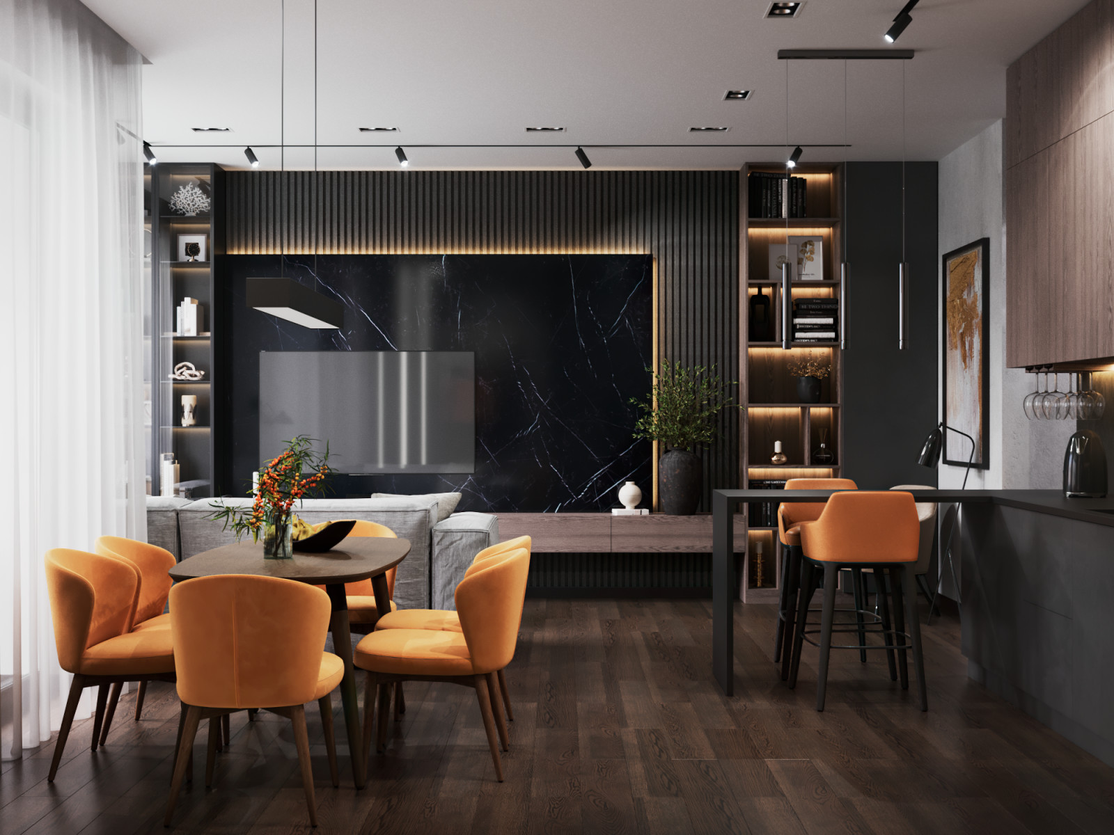 Кухня-гостиная