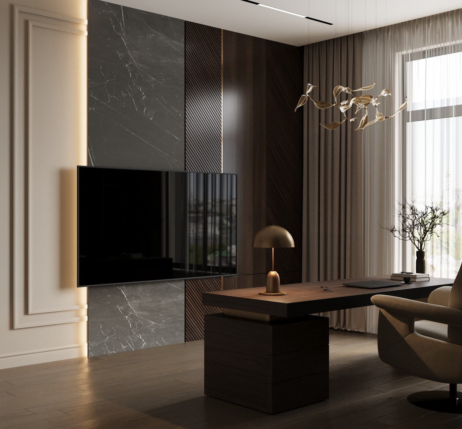 Дизайн 3-комнатной квартиры в клубном доме Futurist