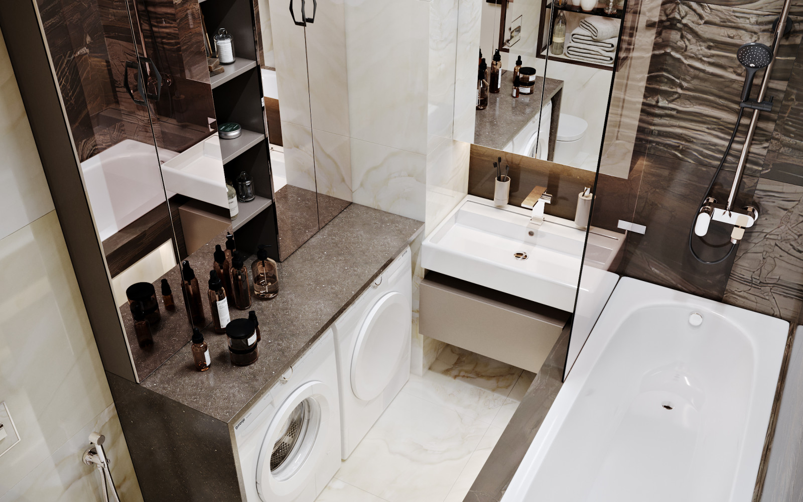 Санузел с ванной