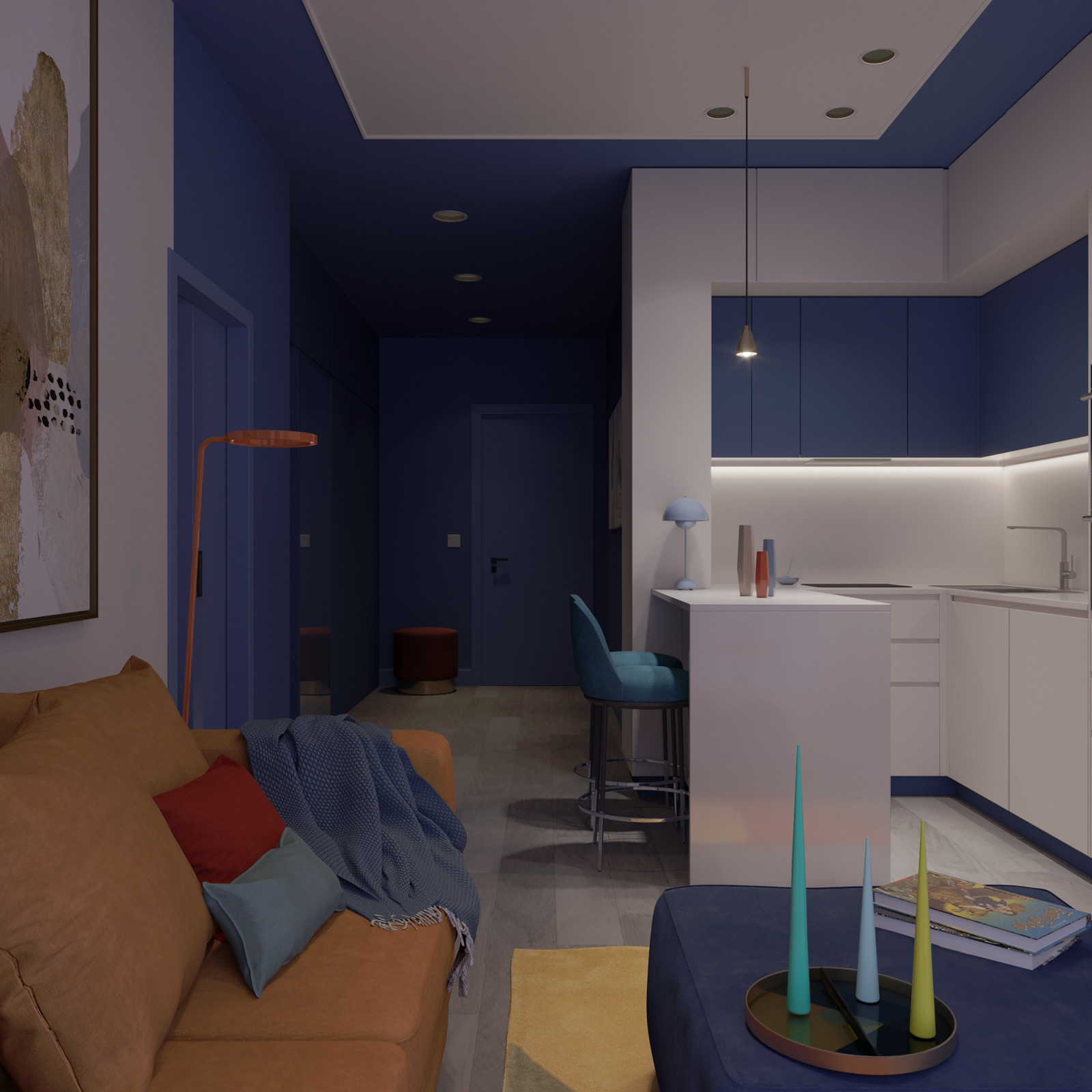 Обложка проекта: Визуализация интерьера архитектурного бюро BIGO