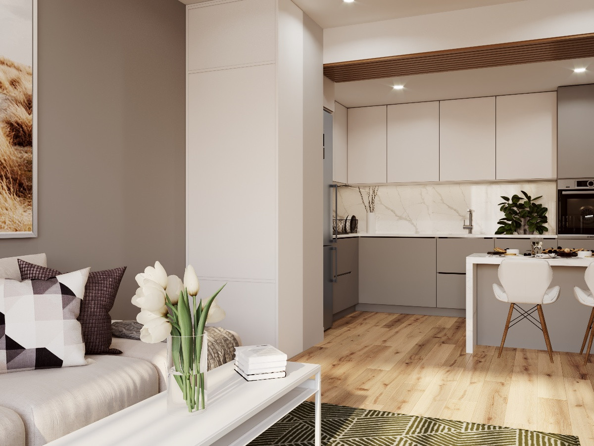 Дизайн проект квартиры  42 кв.м