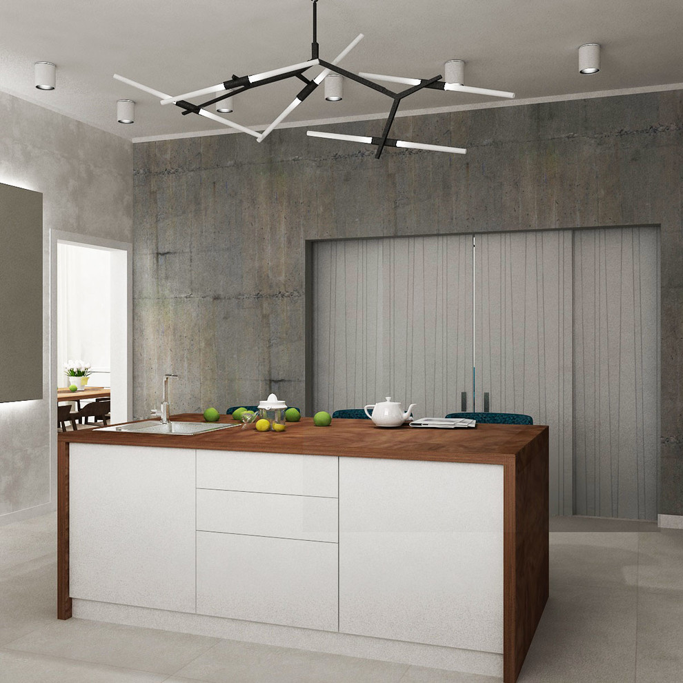 Гостиная, кухня, столовая в стиле LOFT