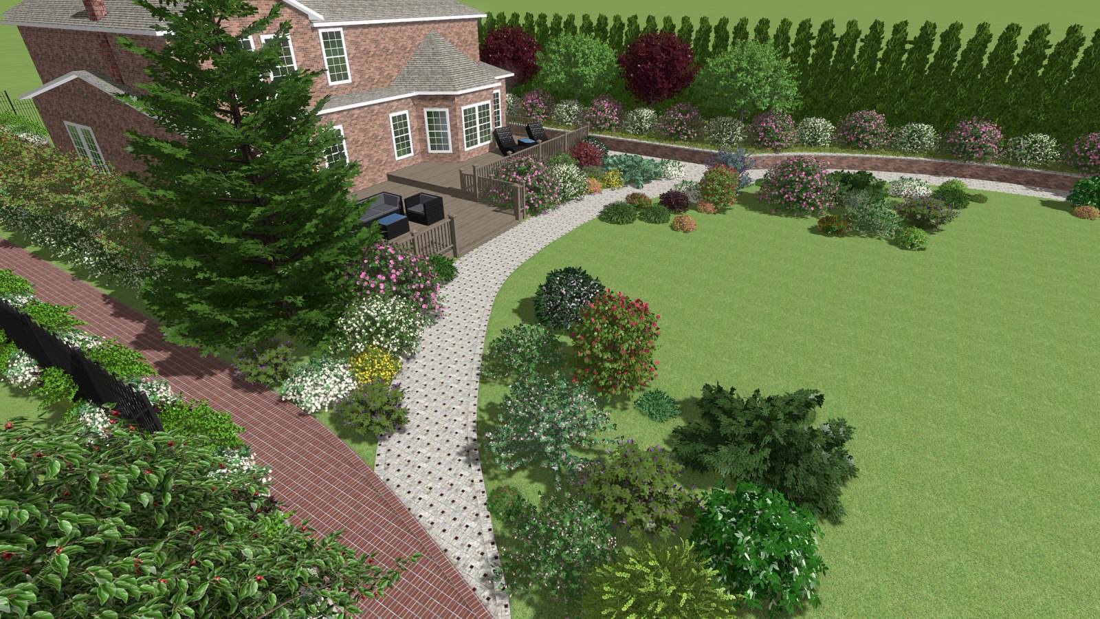 Обложка проекта: Загородный дом с цветущим садом