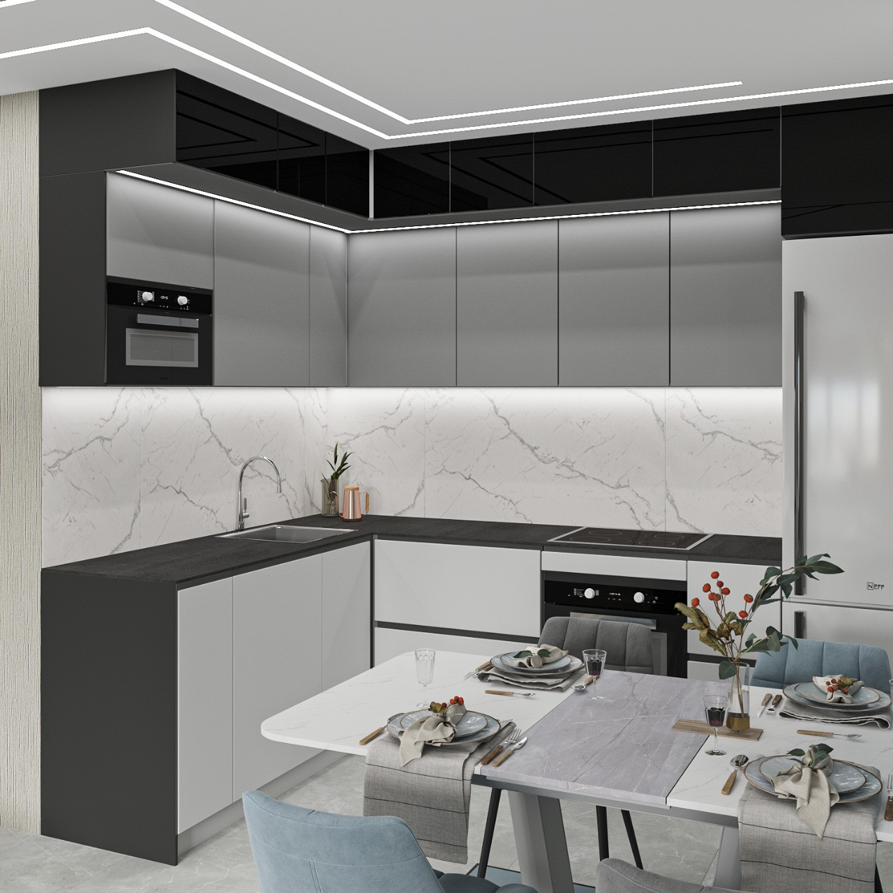 Гостиная - кухня