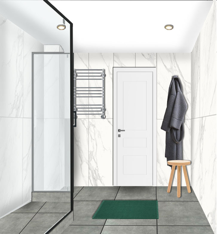 Эскизный проект квартиры-студии для сдачи в Ростове-на-Дону.