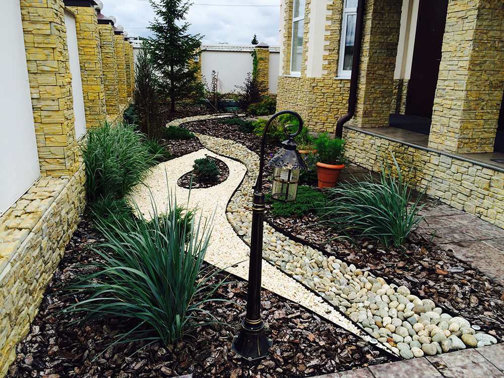 Мощение галькой