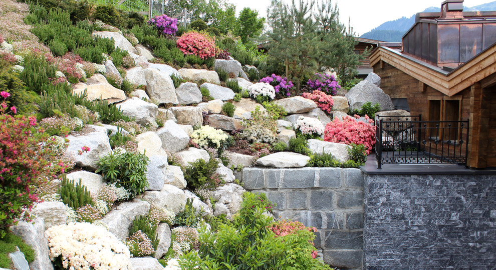 Japanese style garden design & Waterfall construction in Tyrol