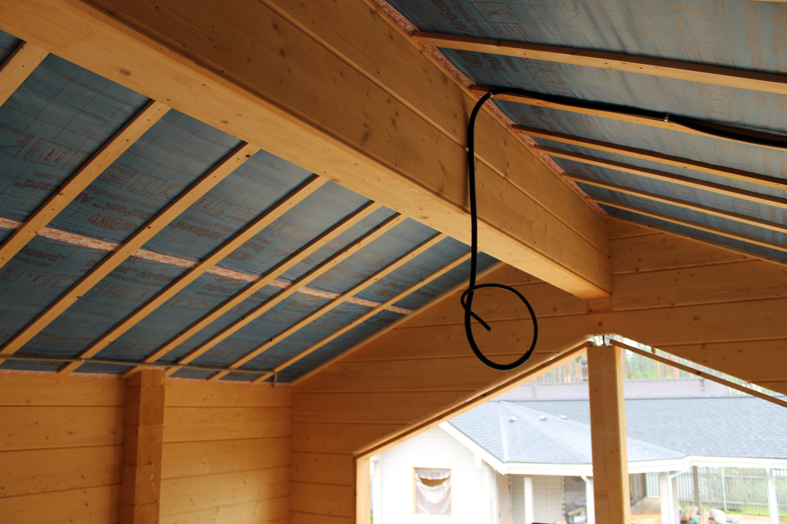 Строительство усадьбы из клееного бруса в Рощино