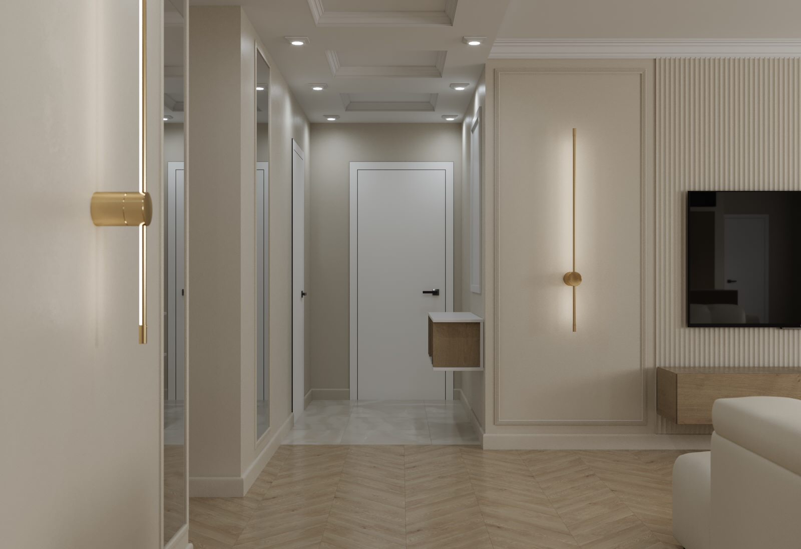 Визуализация квартиры 135 кв ЖК Даудель г.Тюмень