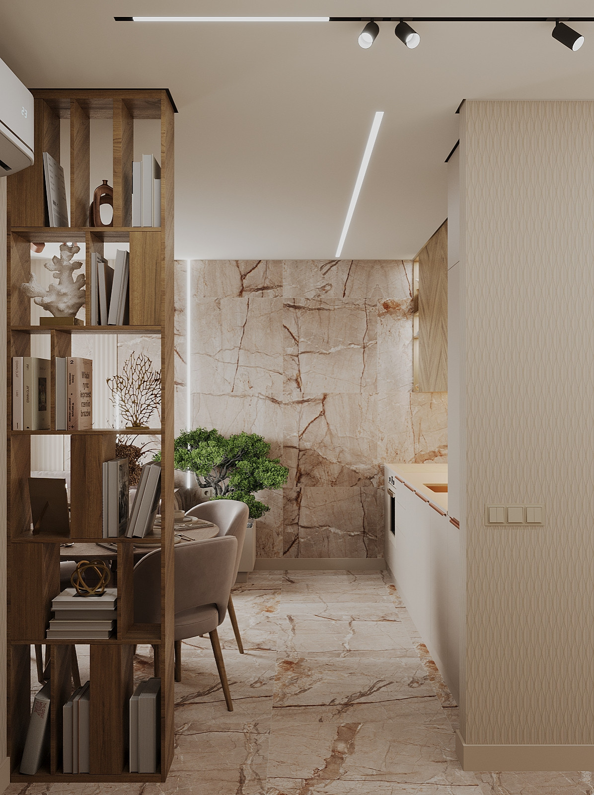 Интерьер 4-ёх комнатной квартиры_ "EHTNO TERRA_COTTA"