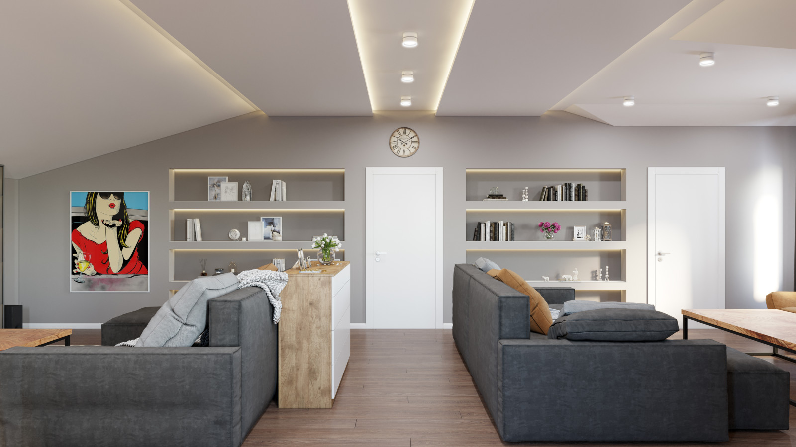 Дизайн мансардного этажа