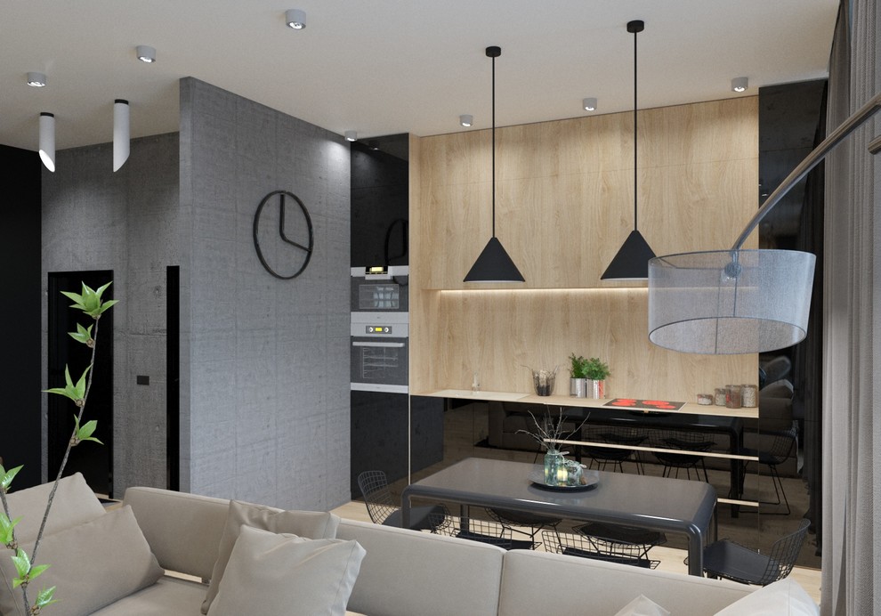 Квартира для молодой пары с бетонными стенами г. Томск