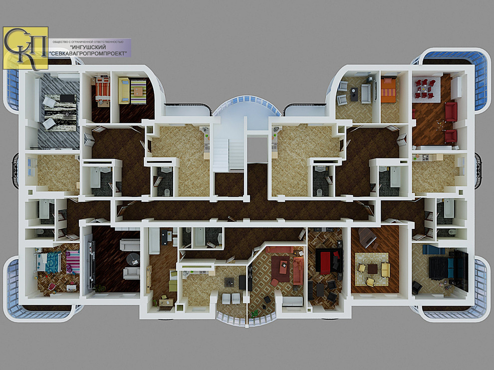 Обложка проекта: многоэтажка