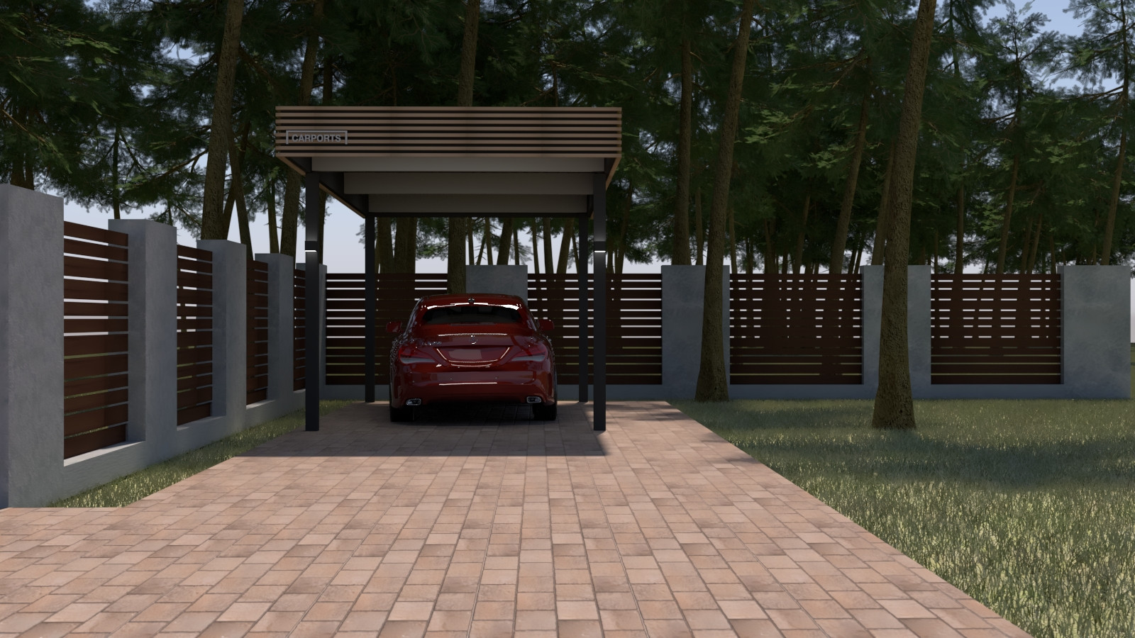 Обложка проекта: Автомобильный навес Carports 1.630