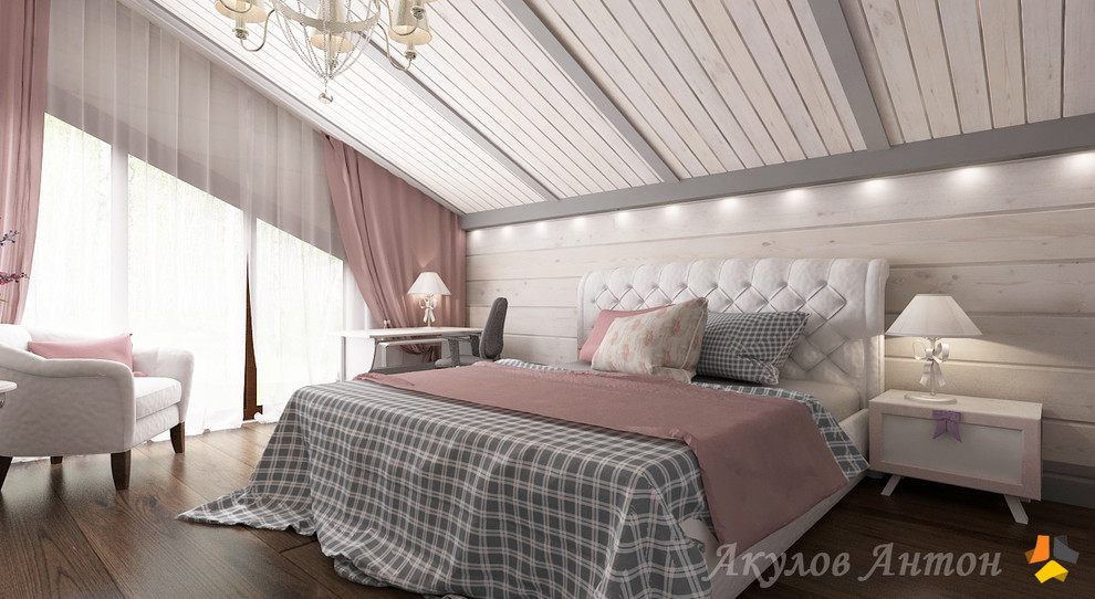 Дизайн-проект коттеджа из клееного бруса. 200 кв.м.