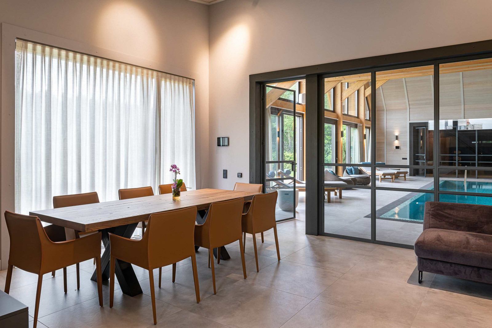 Бассейн и СПА комплекс по технологии фахверк