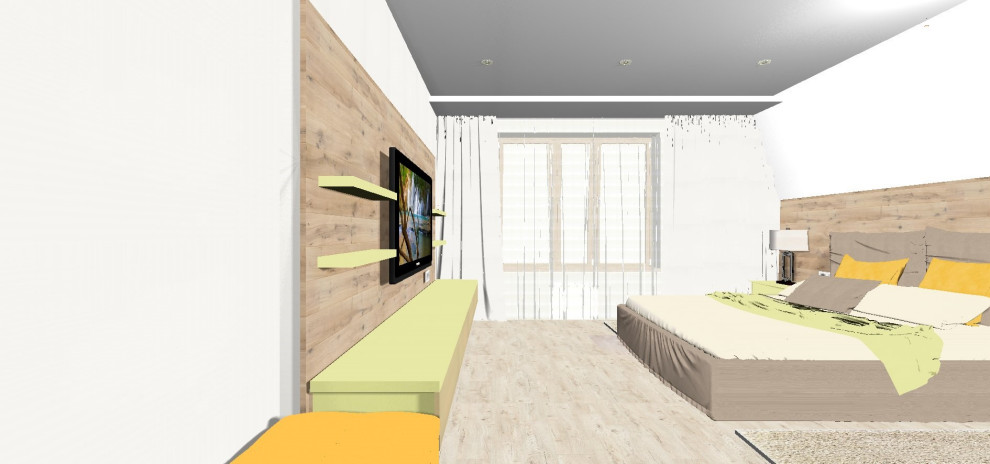 Обложка проекта: Спальня в коттедже.