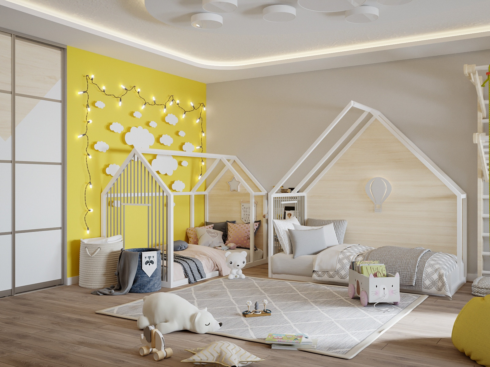 Яркая детская комната для девочки и мальчика