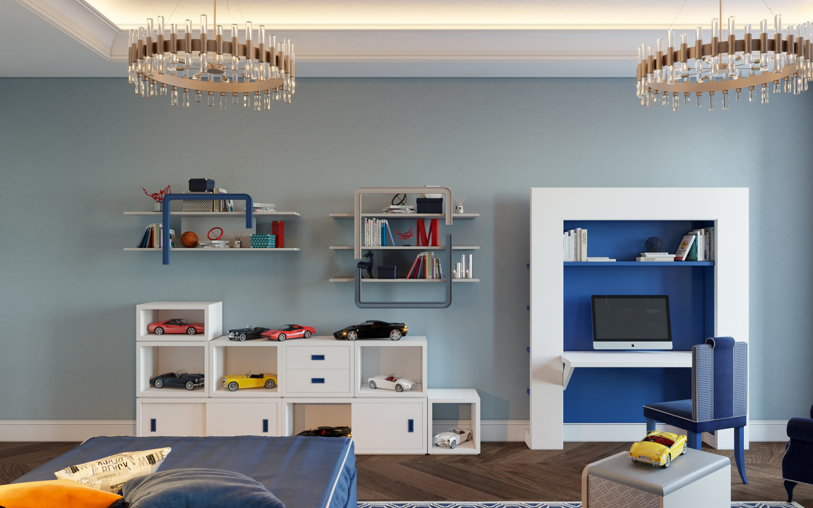 Квартира в ЖК Садовые кварталы в стиле современная классика в белых тонах