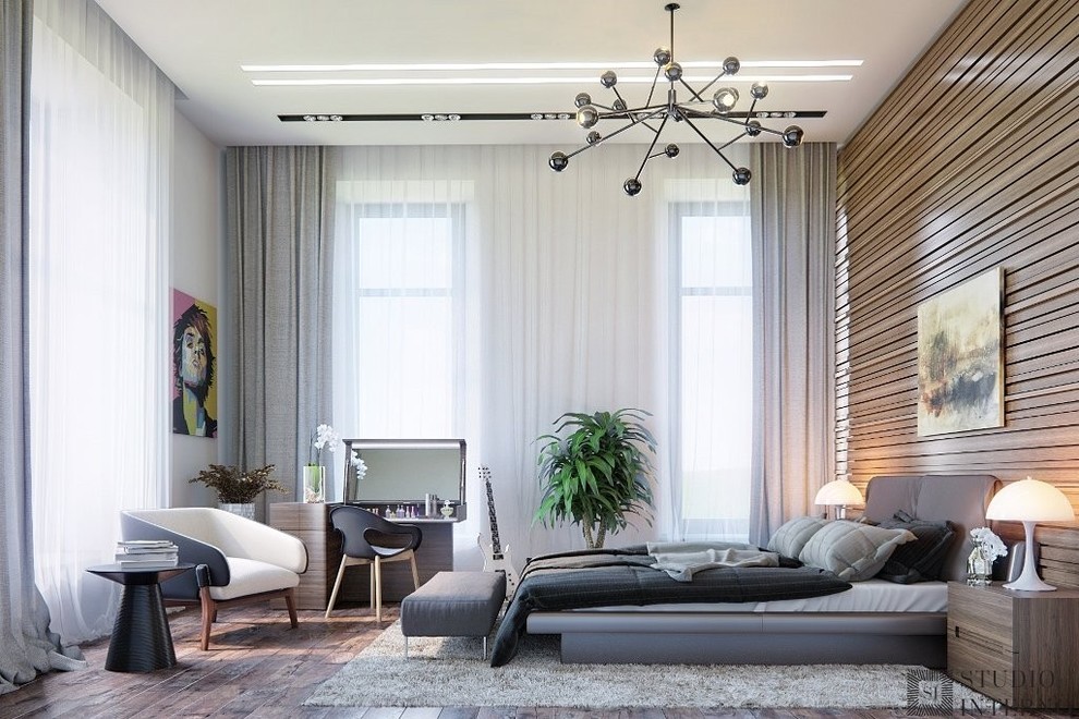 Интерьер апартаментов в современном стиле.