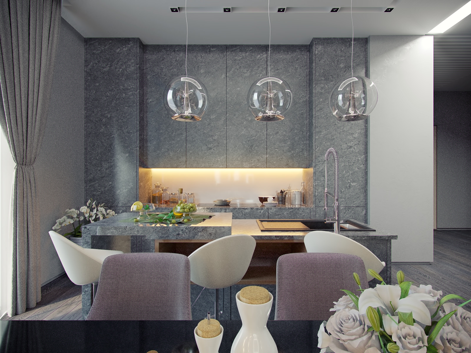 Обложка проекта: Дизайн интерьера квартиры в современном стиле минимализм