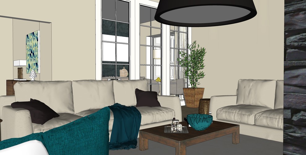 Современный дом с камином в Кольцово