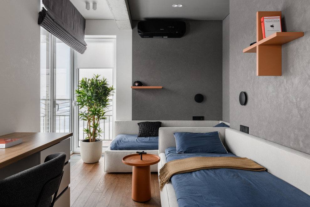 Брутальная трехкомнатная квартира 90 кв.м. с видом на реку