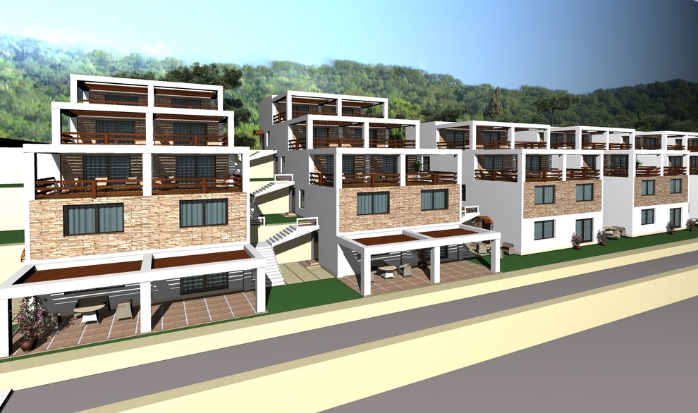 Котеджный поселок на берегу Черного моря