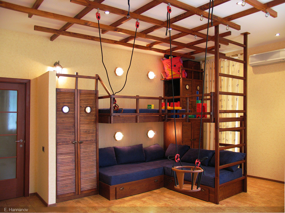 Дизайн интерьера квартиры в овальном доме