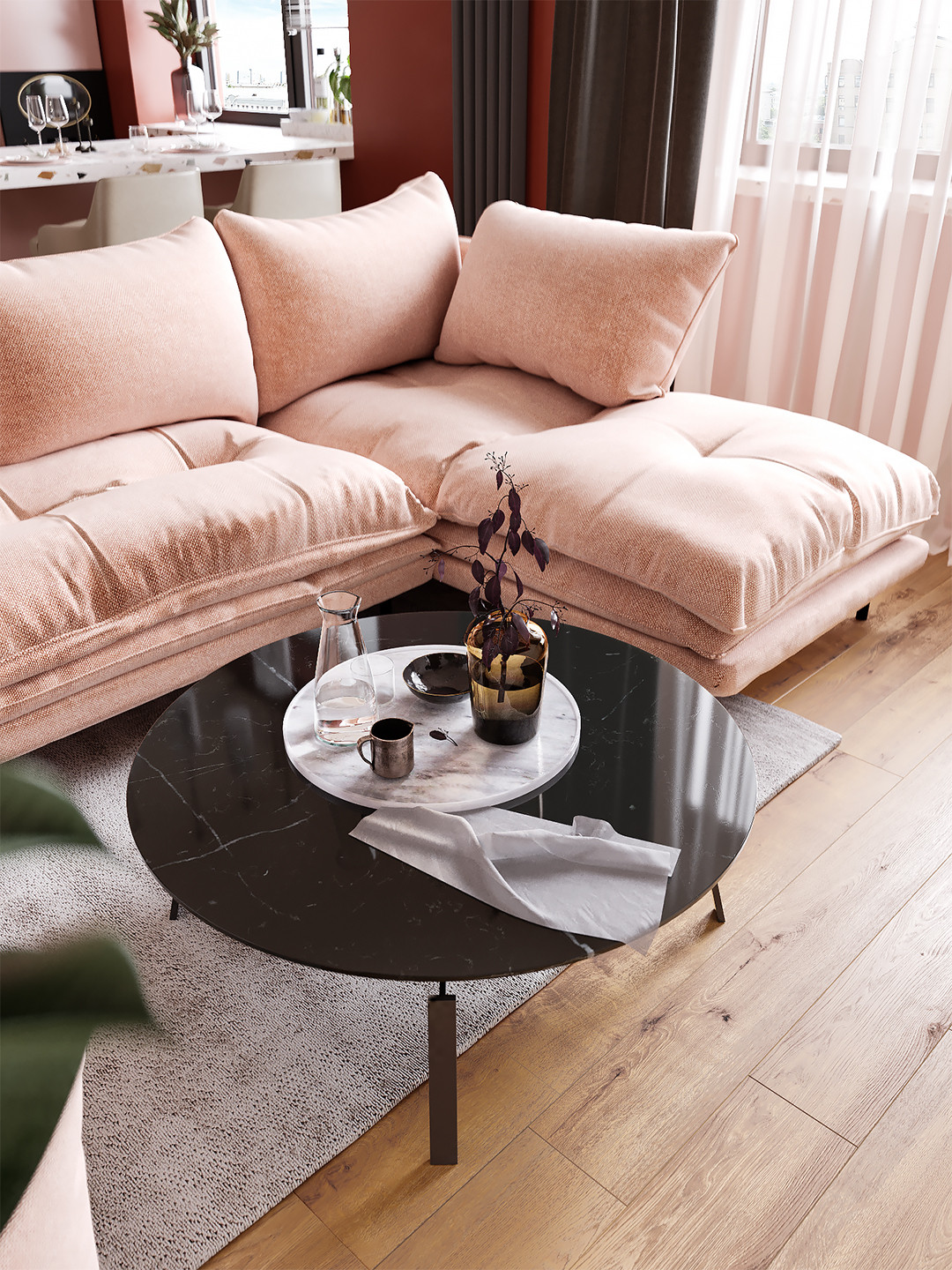 Квартира-полустудия для молодой девушки #oh_stolica