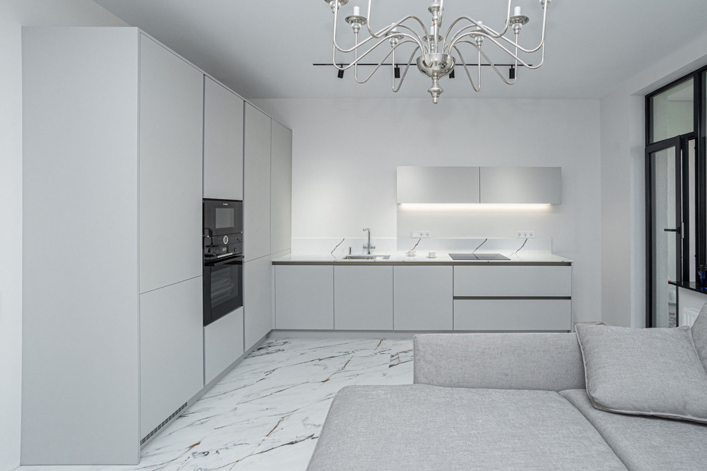 Белая кухня по последним трендам