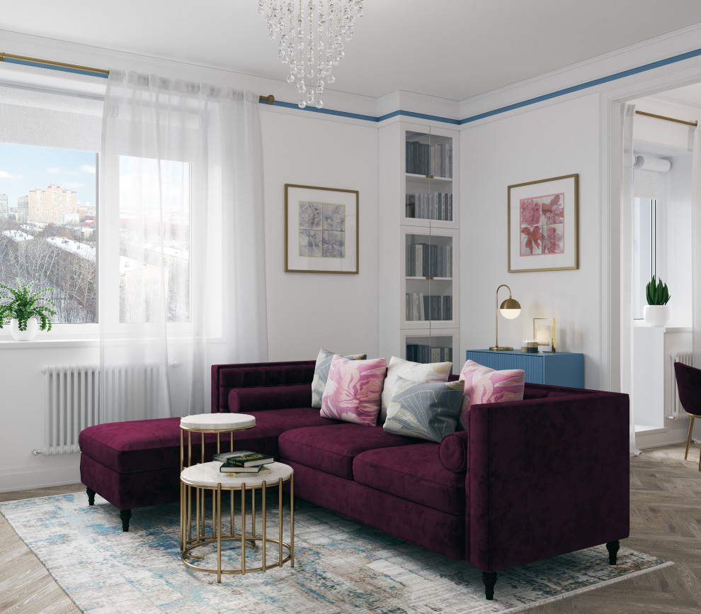 Интерьер квартиры в неоклассическом стиле - "Hermes" (59,1 кв.м.)