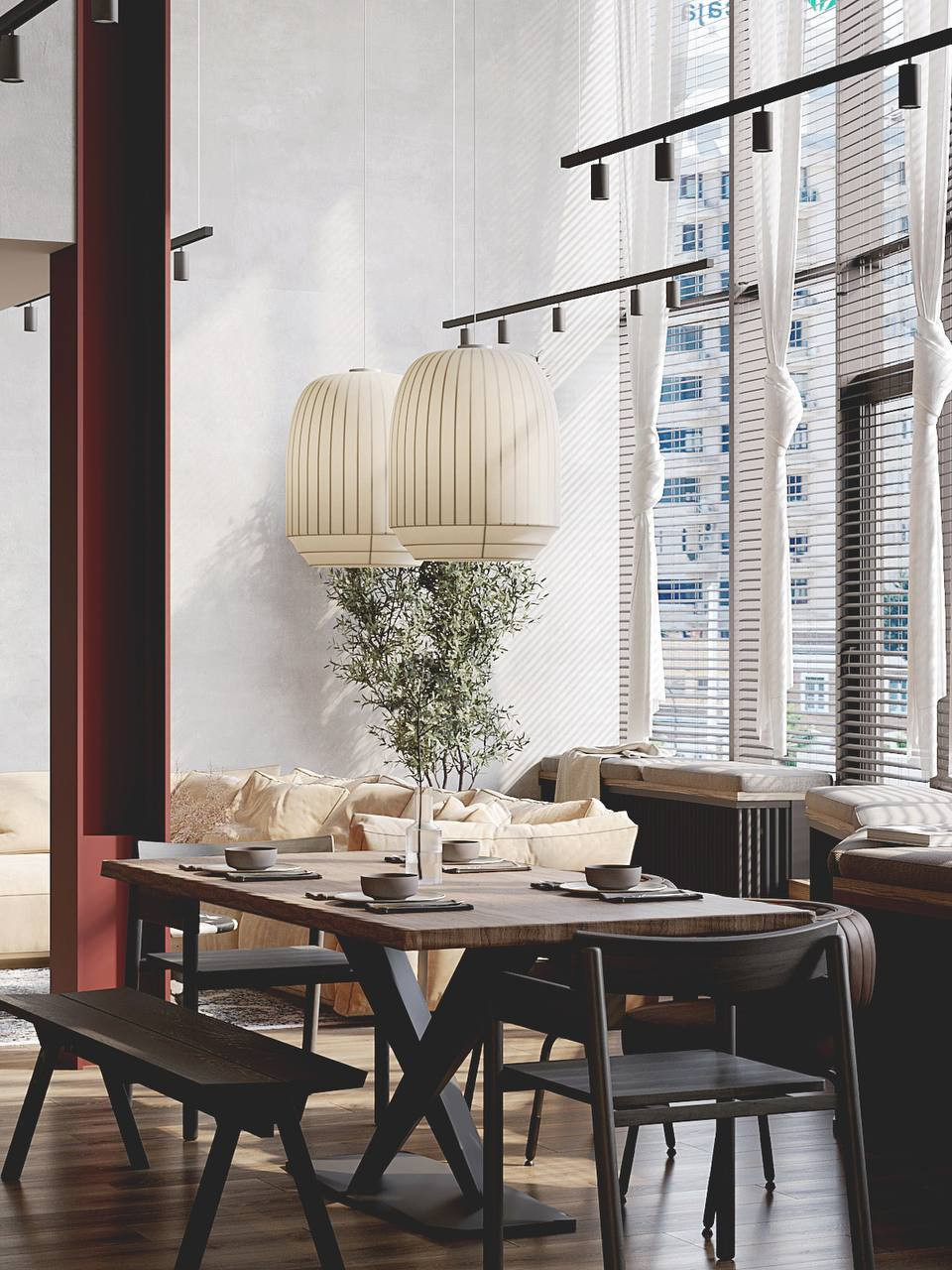 Двухуровневый пентхауз с мансардным этажом