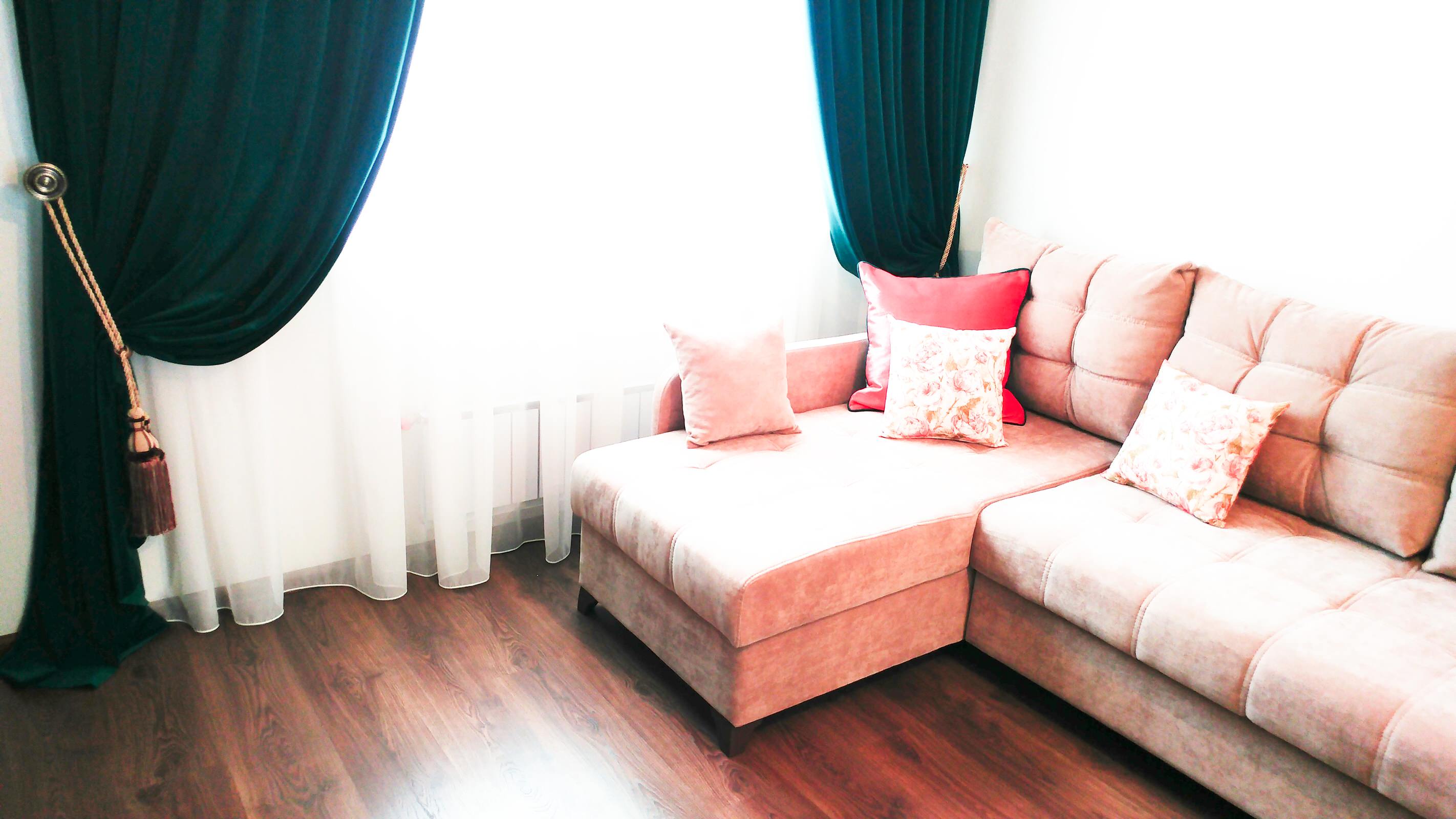 Малахитовые шторы