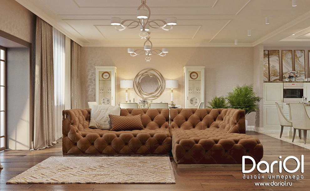 Дизайн-проект 1 этажа частного дома