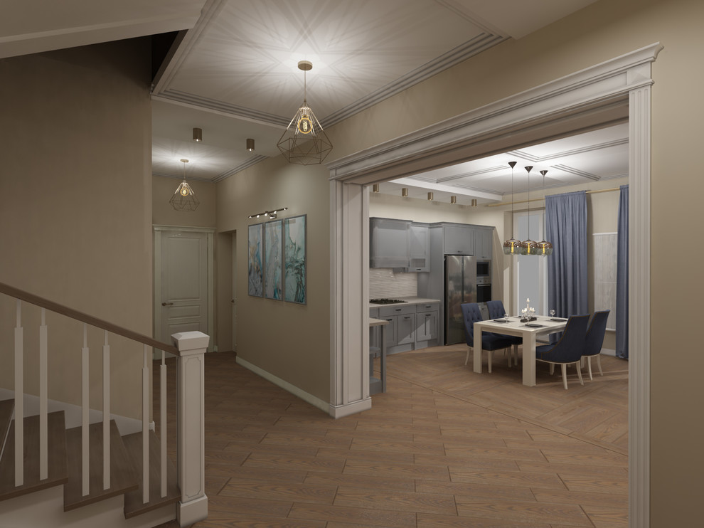 Обложка проекта: Дизайн-проект интерьеров коттеджа