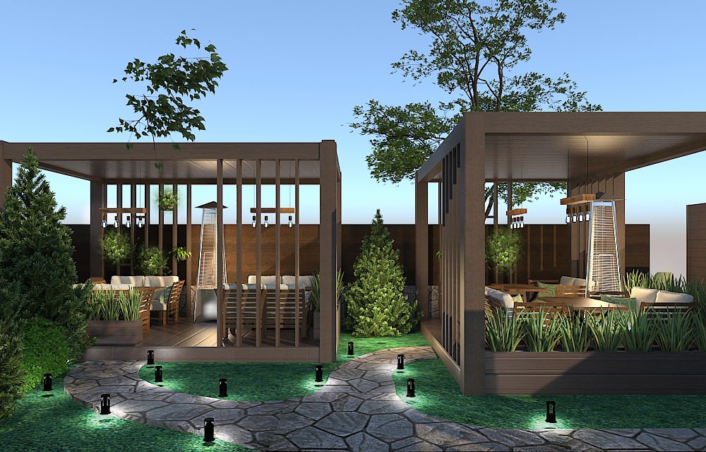 Летнее кафе "CHALLET", в р-не ул. Вилкова.