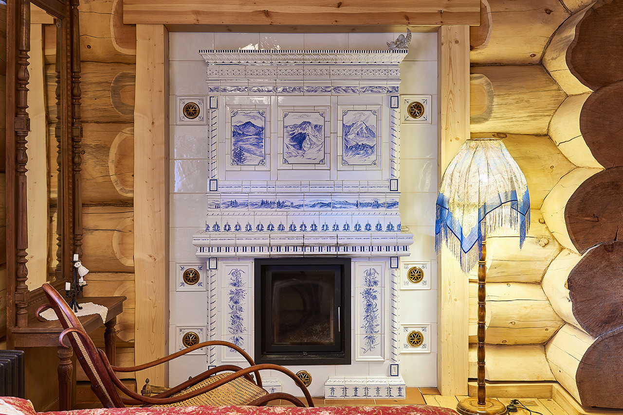 Интерьер деревянного дома в русском стиле