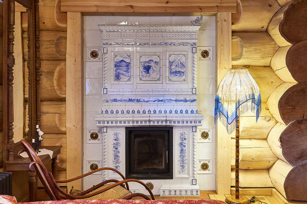 Интерьер деревянного дома в русском стиле