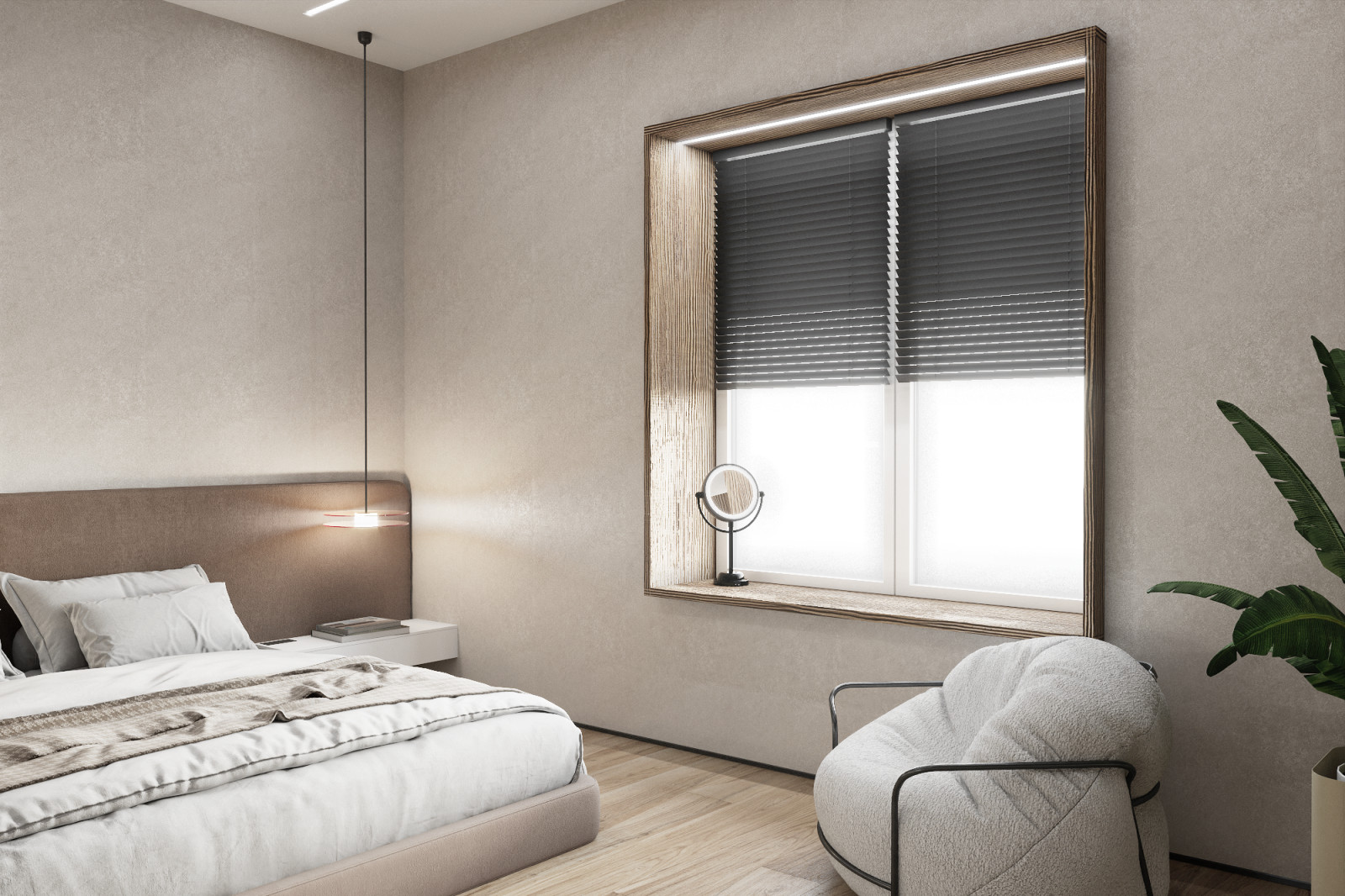 Гостиная, кухня, спальня минимализм