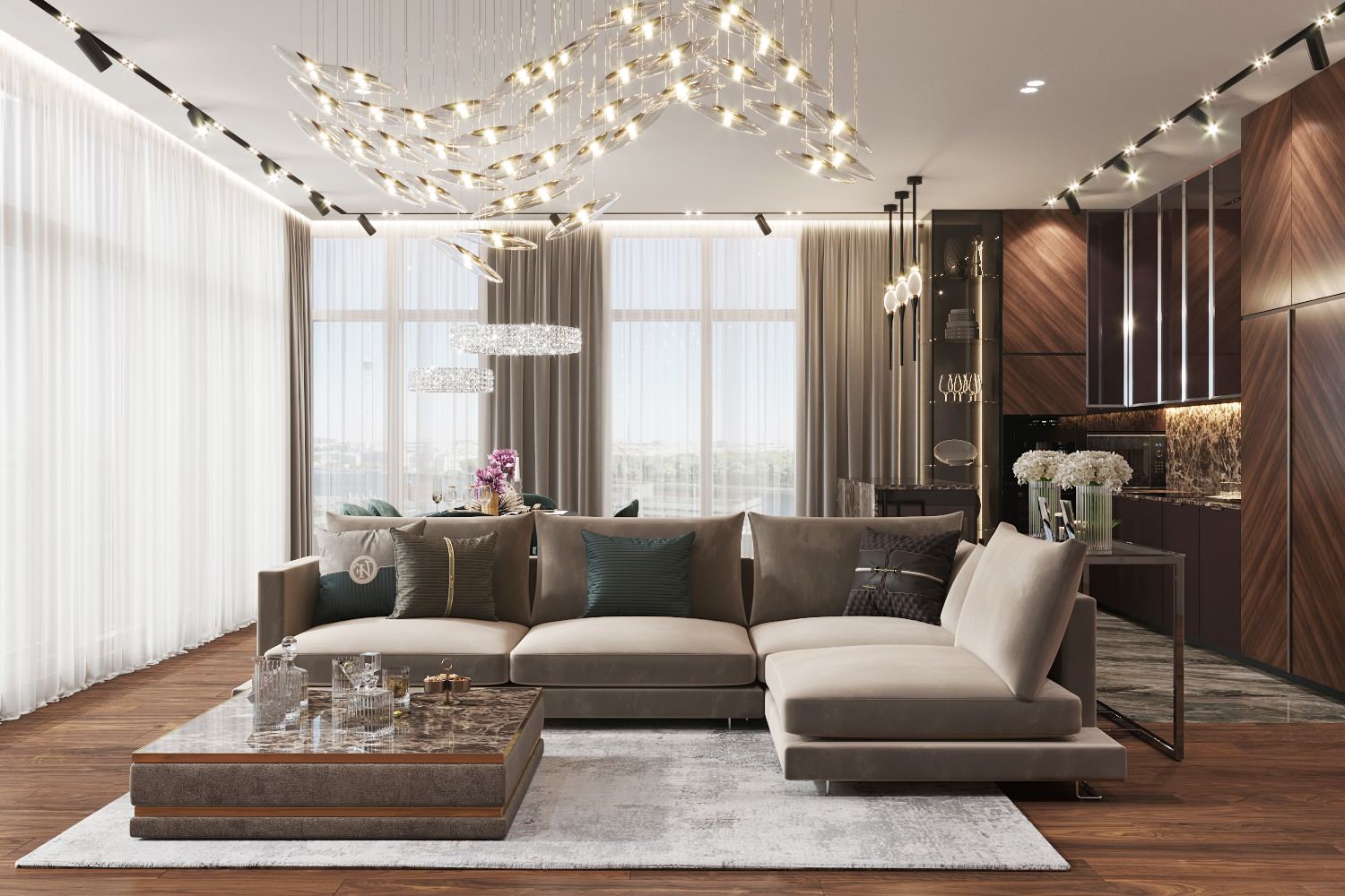 Проект квартиры 200 кв.м. 2021г.