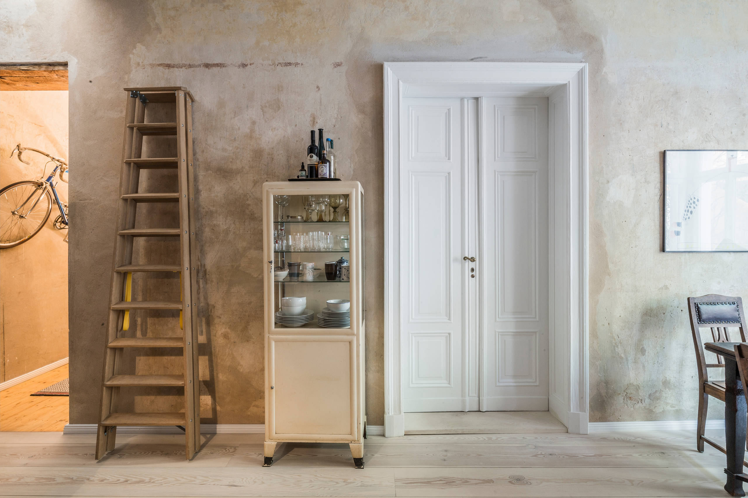 Houzz Германия: Кухня с ободранными стенами