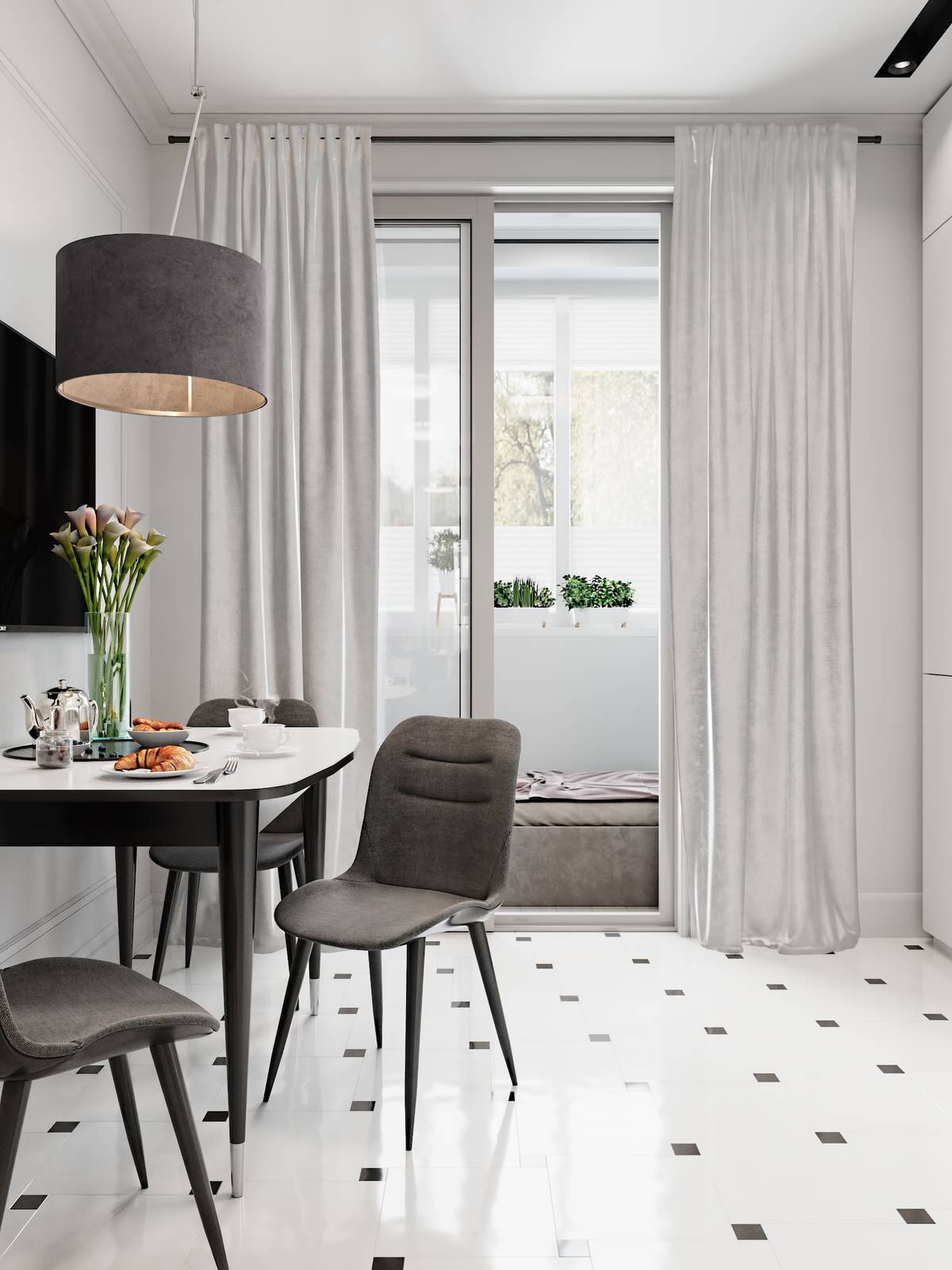 Контрастный белый