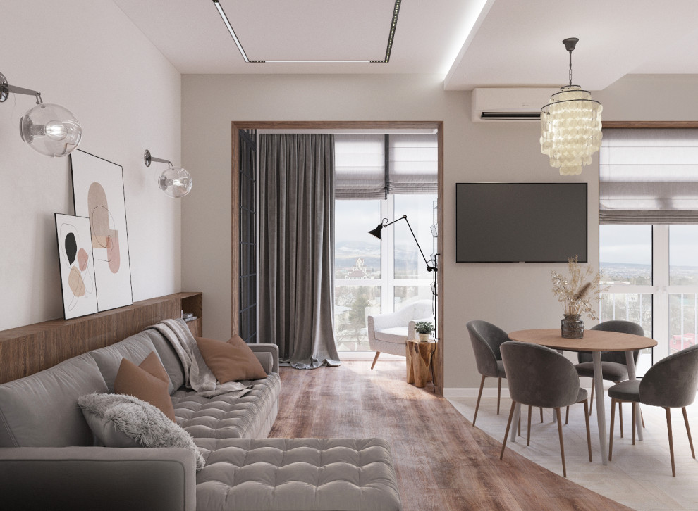 Дизайн-проект двухкомнатной квартиры ЖК "Парковый"