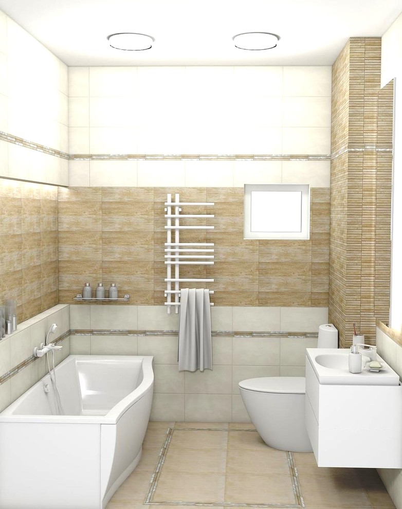 Дерево и кирпич