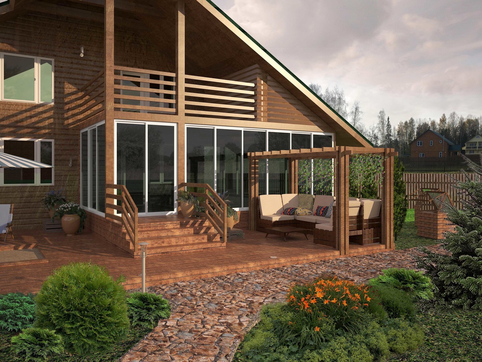 Обложка проекта: Благоустройство дачного участка