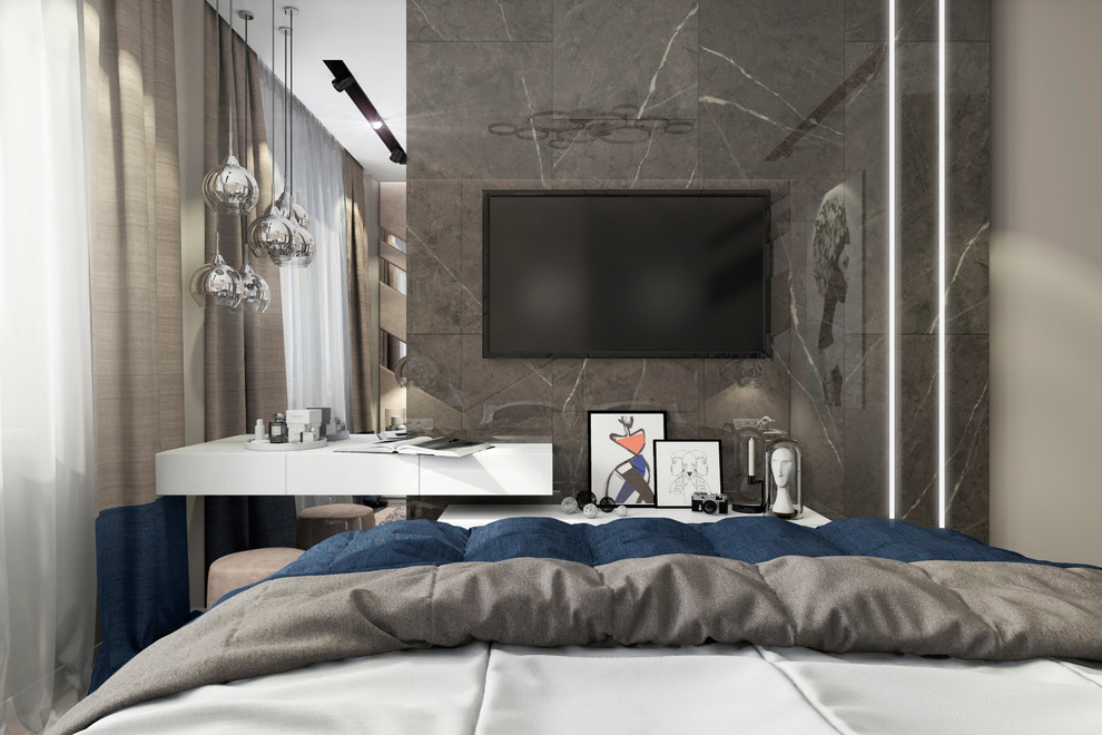 Дизайн интерьера двухкомнатной квартиры в ЖК "Лучи", г.Москва