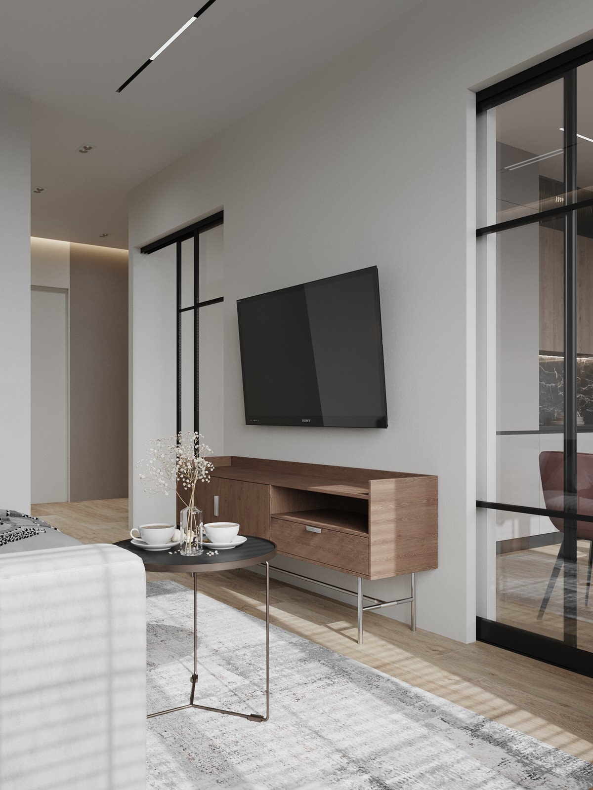 Проект 2х уровневой квартиры